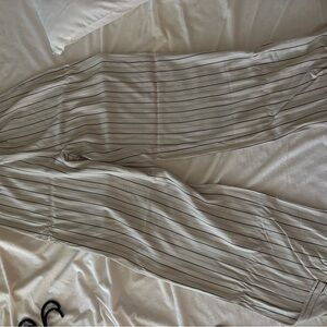 BB Dakota Beige and Black Striped Pants